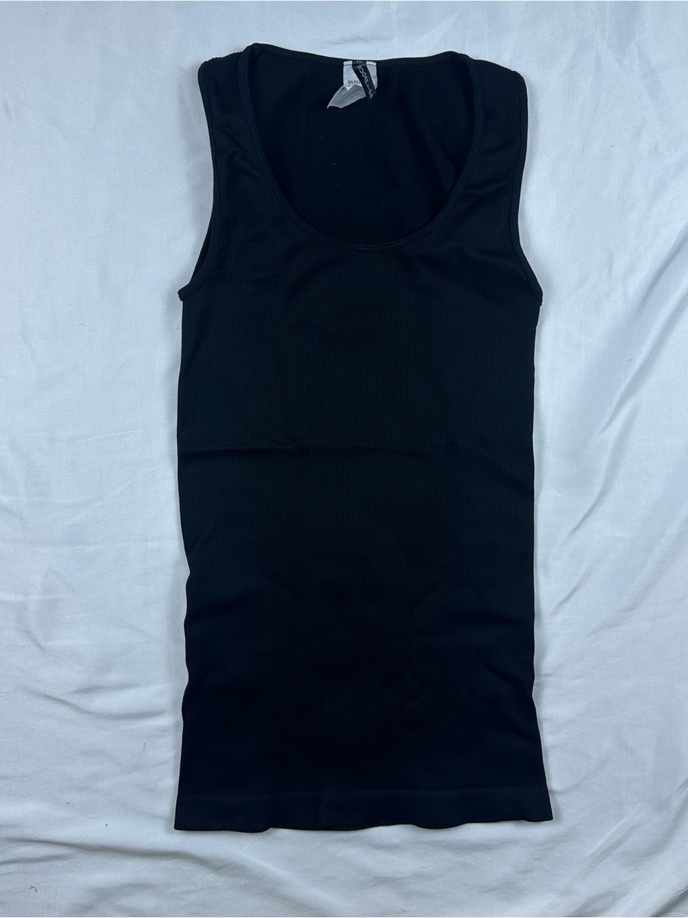 Sugarlips Black Original Seamless Ribbed Tank Top Women's OS